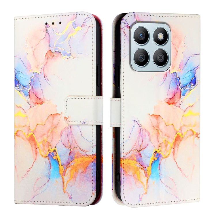 For Honor X8b PT003 Marble Pattern Flip Leather Phone Case