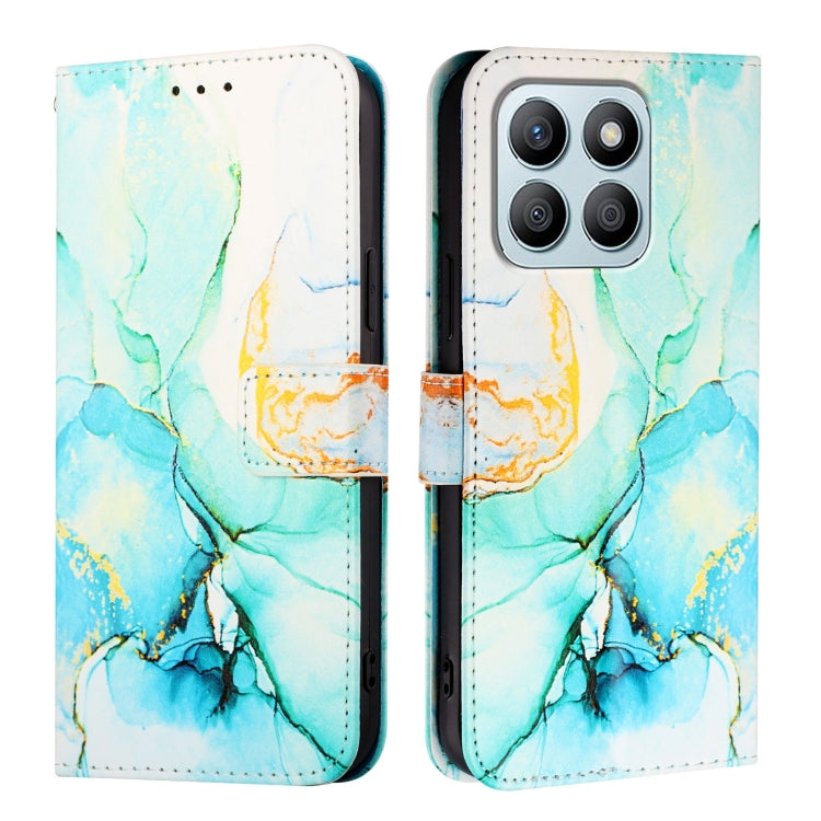 For Honor X8b PT003 Marble Pattern Flip Leather Phone Case
