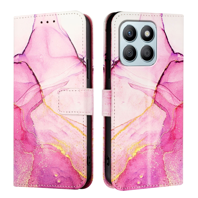 For Honor X8b PT003 Marble Pattern Flip Leather Phone Case
