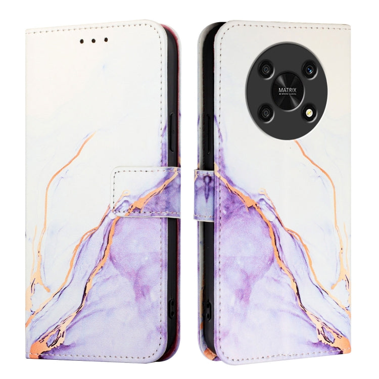 For Honor X30 5G / X9 4G / X9 5G PT003 Marble Pattern Flip Leather Phone Case