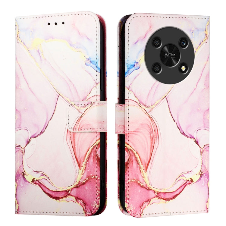 For Honor X30 5G / X9 4G / X9 5G PT003 Marble Pattern Flip Leather Phone Case