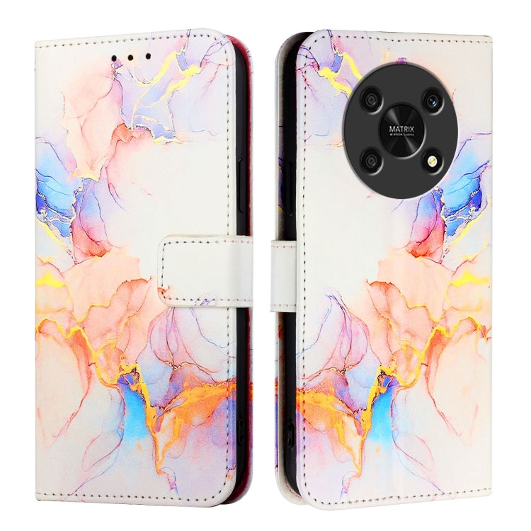 For Honor X30 5G / X9 4G / X9 5G PT003 Marble Pattern Flip Leather Phone Case
