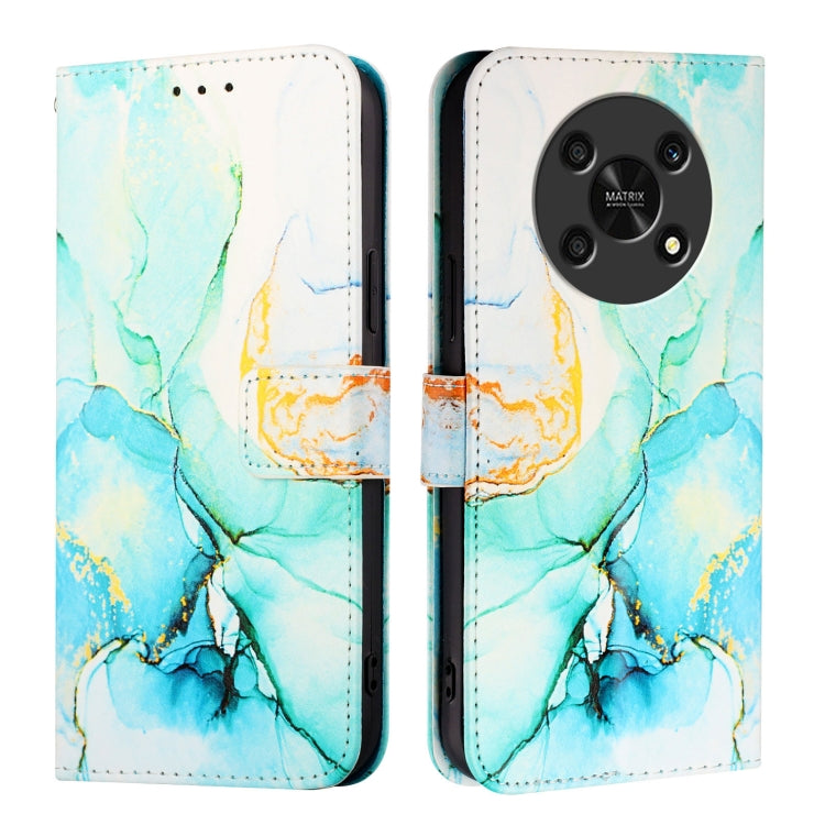 For Honor X30 5G / X9 4G / X9 5G PT003 Marble Pattern Flip Leather Phone Case