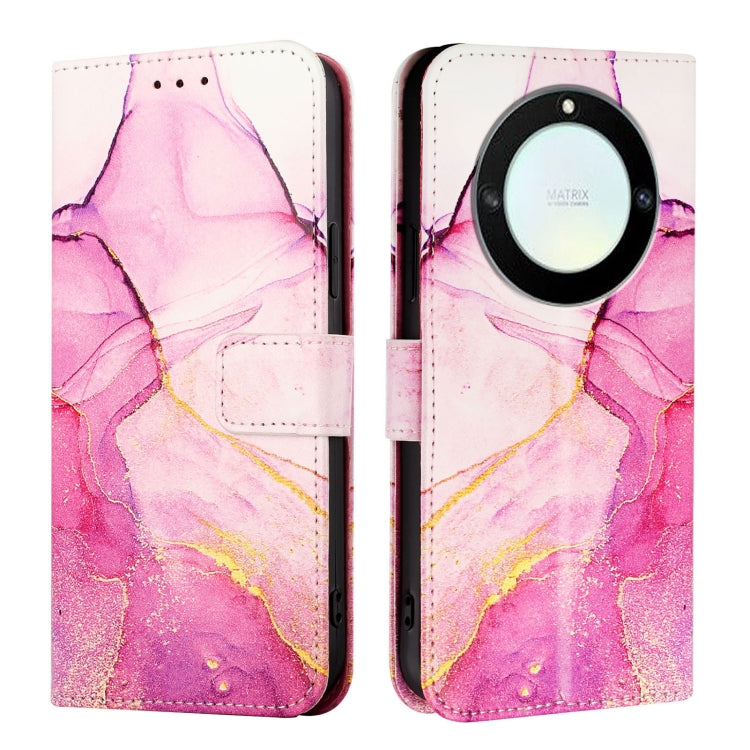 For Honor X40 / X9a / Magic5 Lite PT003 Marble Pattern Flip Leather Phone Case