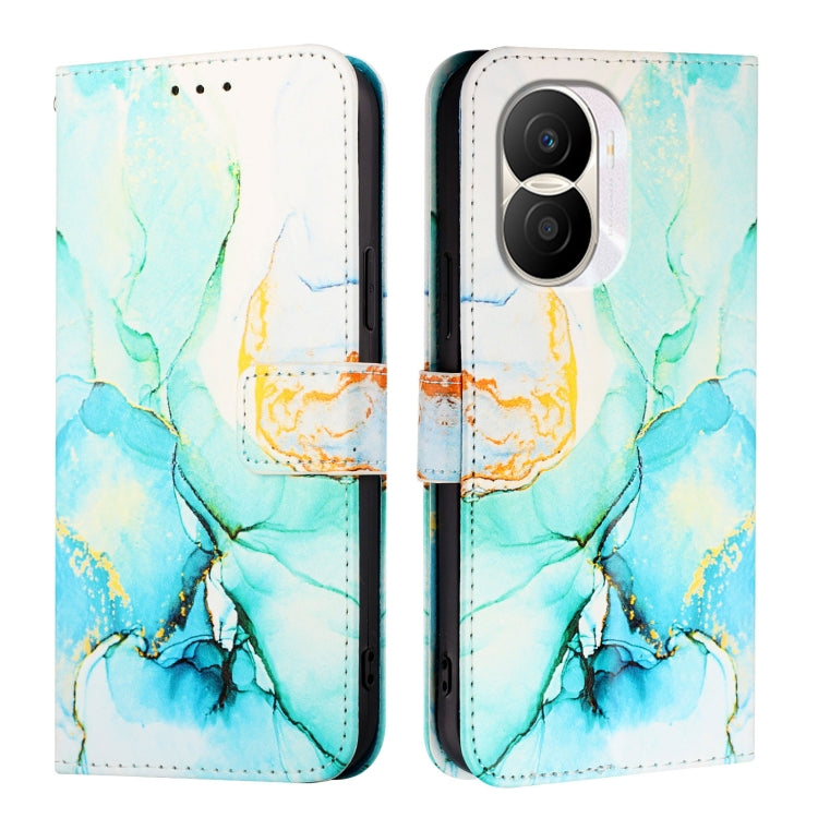 For Honor X40i PT003 Marble Pattern Flip Leather Phone Case