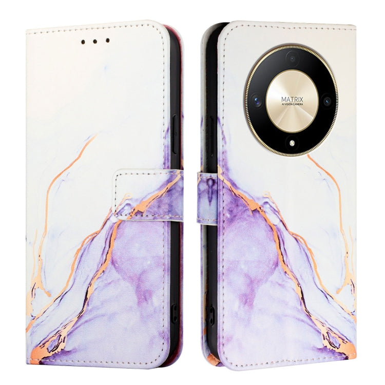 For Honor X9b / Magic6 Lite 5G PT003 Marble Pattern Flip Leather Phone Case