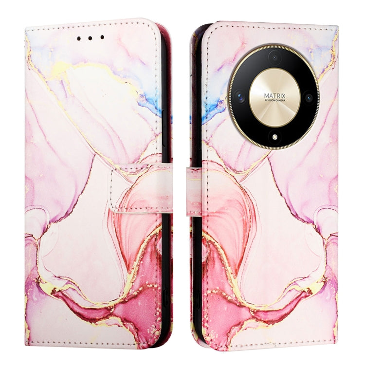 For Honor X9b / Magic6 Lite 5G PT003 Marble Pattern Flip Leather Phone Case