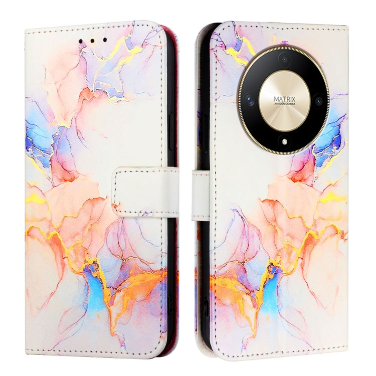 For Honor X9b / Magic6 Lite 5G PT003 Marble Pattern Flip Leather Phone Case