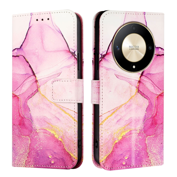 For Honor X9b / Magic6 Lite 5G PT003 Marble Pattern Flip Leather Phone Case