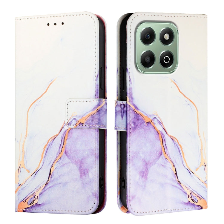 For Honor X6b PT003 Marble Pattern Flip Leather Phone Case