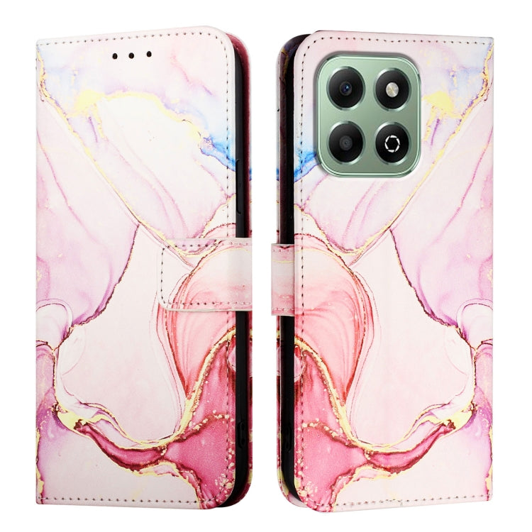 For Honor X6b PT003 Marble Pattern Flip Leather Phone Case