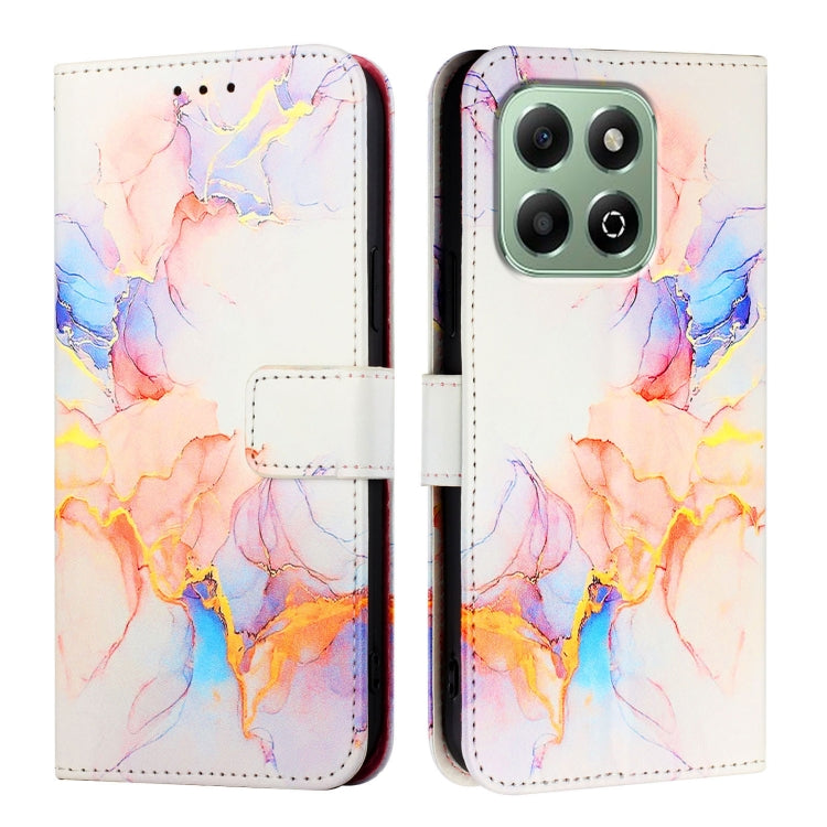 For Honor X6b PT003 Marble Pattern Flip Leather Phone Case
