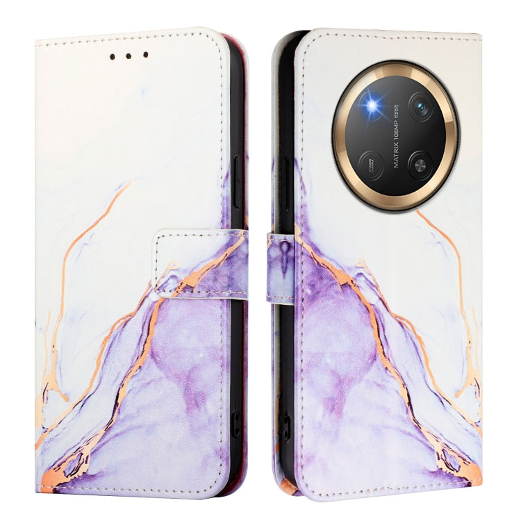 For Honor X9c 5G PT003 Marble Pattern Flip Leather Phone Case