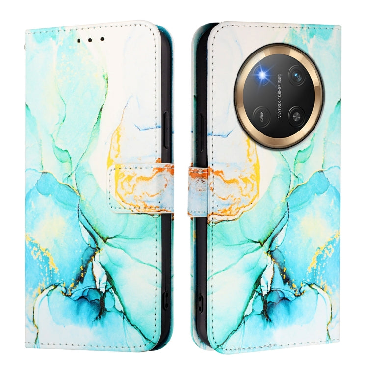 For Honor X9c 5G PT003 Marble Pattern Flip Leather Phone Case