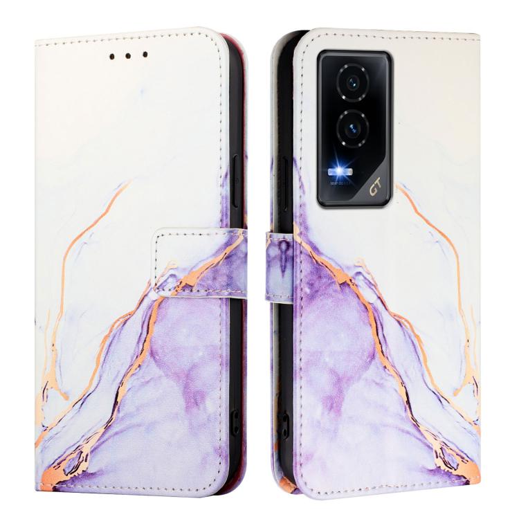 For Honor GT PT003 Marble Pattern Flip Leather Phone Case