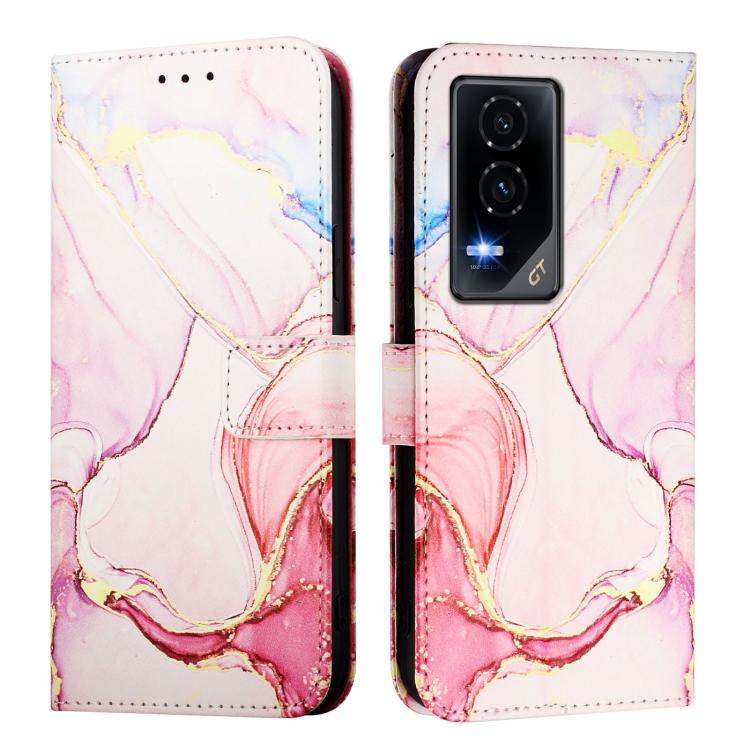 For Honor GT PT003 Marble Pattern Flip Leather Phone Case