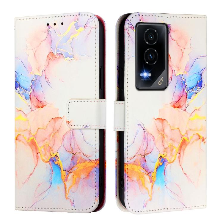 For Honor GT PT003 Marble Pattern Flip Leather Phone Case