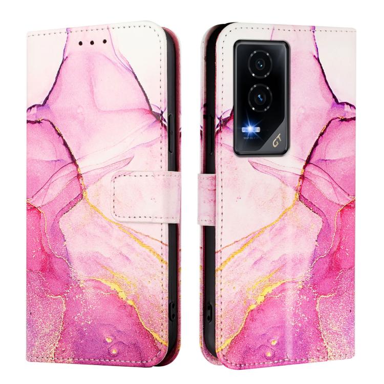 For Honor GT PT003 Marble Pattern Flip Leather Phone Case