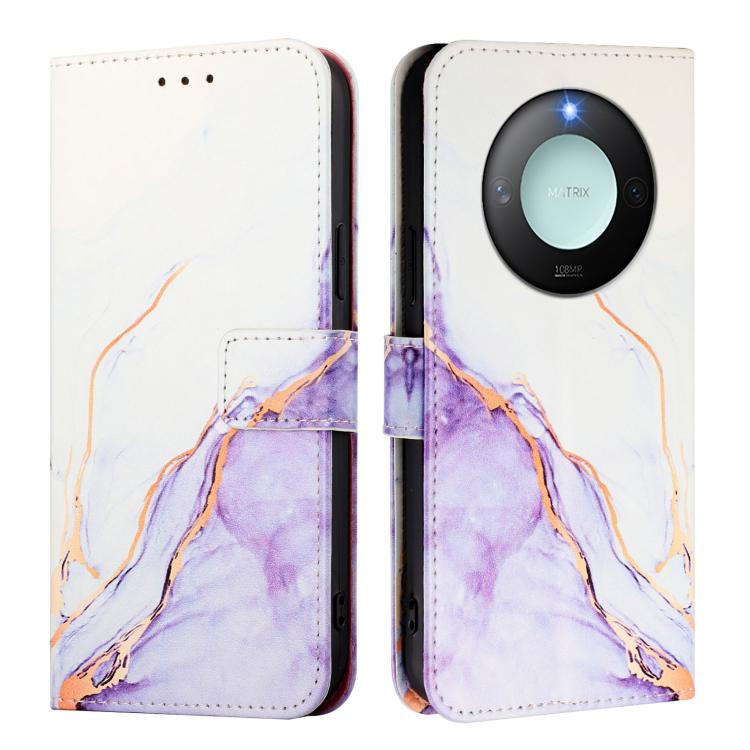 For Honor X9c Smart 5G PT003 Marble Pattern Flip Leather Phone Case