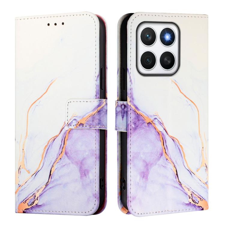 For Honor X8c 4G PT003 Marble Pattern Flip Leather Phone Case
