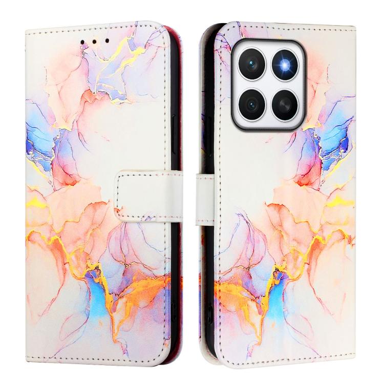 For Honor X8c 4G PT003 Marble Pattern Flip Leather Phone Case