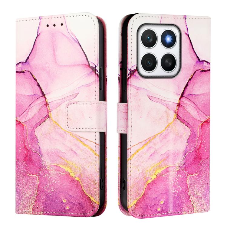 For Honor X8c 4G PT003 Marble Pattern Flip Leather Phone Case