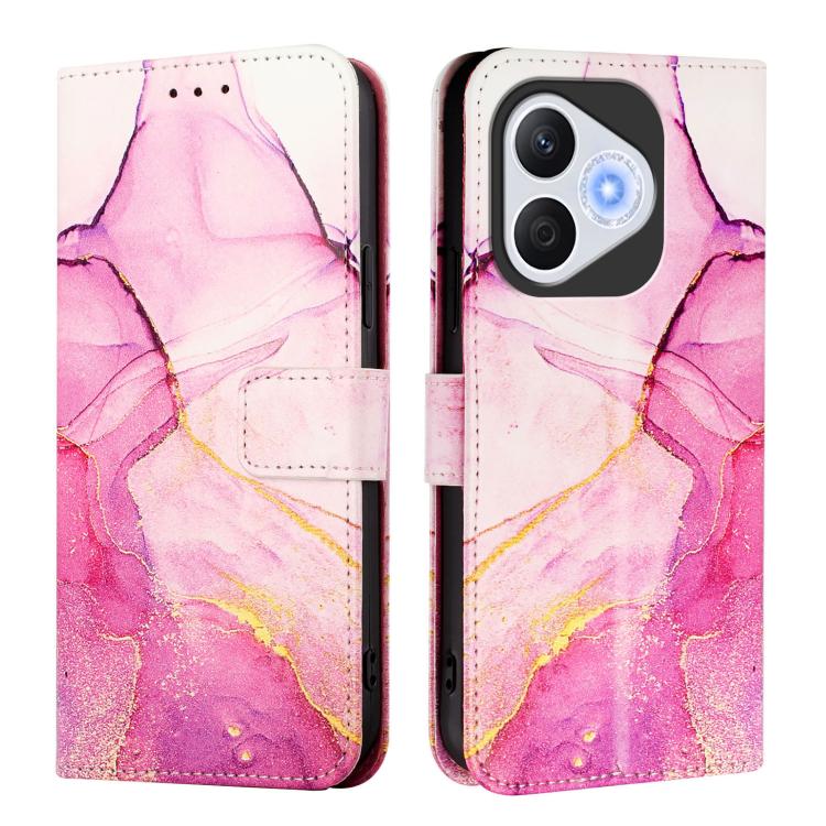 For Honor 400 Lite Global PT003 Marble Pattern Flip Leather Phone Case