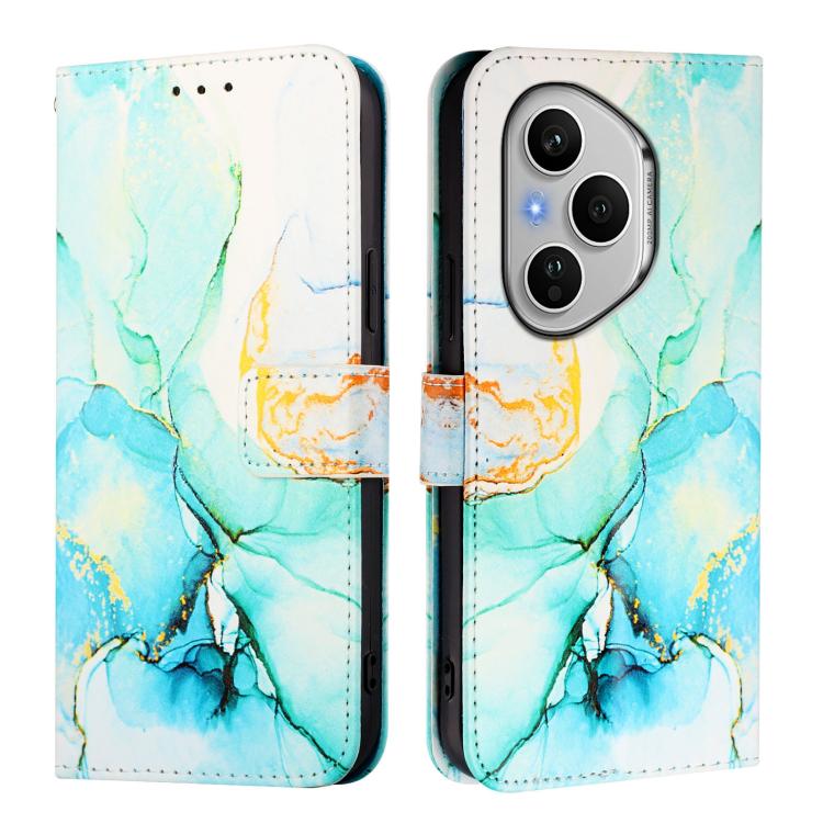 For Honor 400 Pro Global 160.8mm PT003 Marble Pattern Flip Leather Phone Case