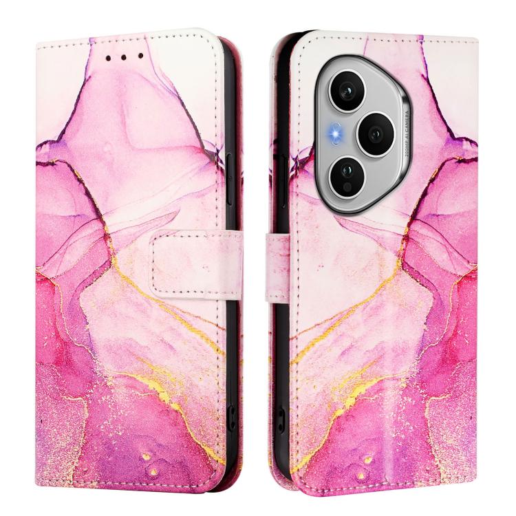 For Honor 400 Pro Global 160.8mm PT003 Marble Pattern Flip Leather Phone Case