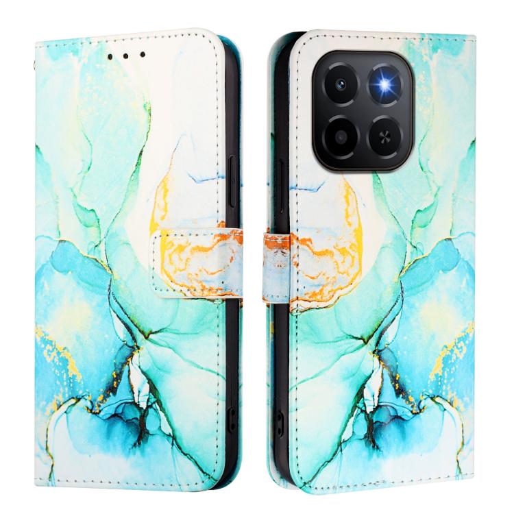 For Honor X6c 4G PT003 Marble Pattern Flip Leather Phone Case