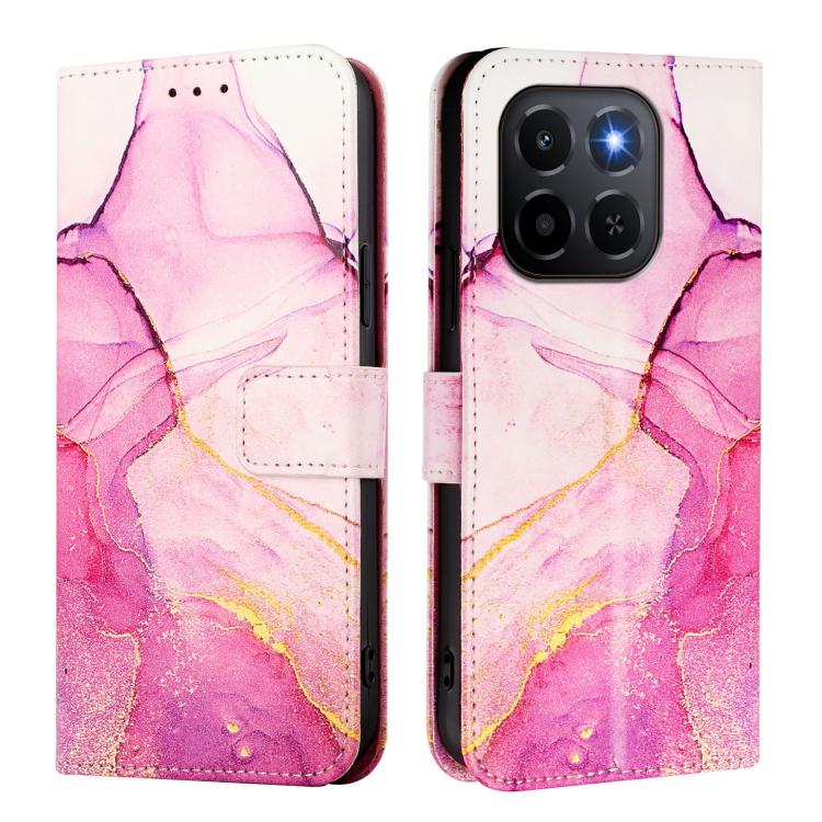 For Honor X6c 4G PT003 Marble Pattern Flip Leather Phone Case