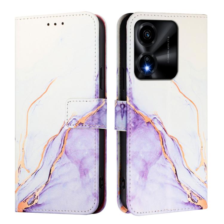 For Honor X5c Plus PT003 Marble Pattern Flip Leather Phone Case