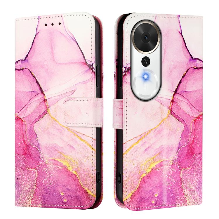 For Honor Play 70 Plus PT003 Marble Pattern Flip Leather Phone Case