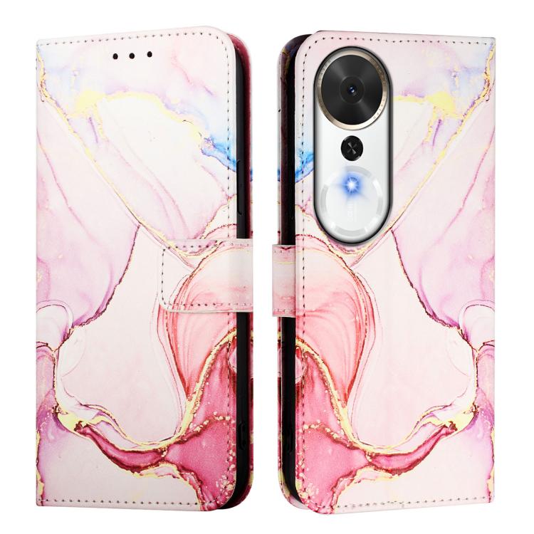 For Honor Play 70 Plus PT003 Marble Pattern Flip Leather Phone Case