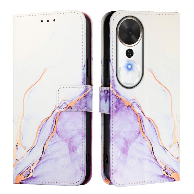 For Honor Play 70 Plus PT003 Marble Pattern Flip Leather Phone Case