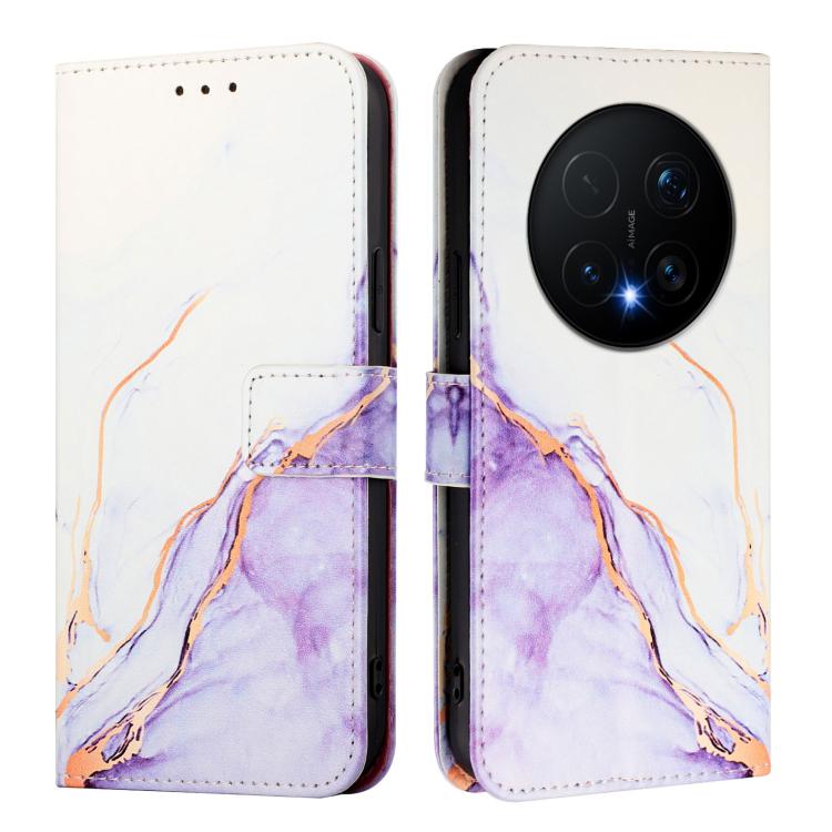 For Honor Magic8 Pro PT003 Marble Pattern Flip Leather Phone Case