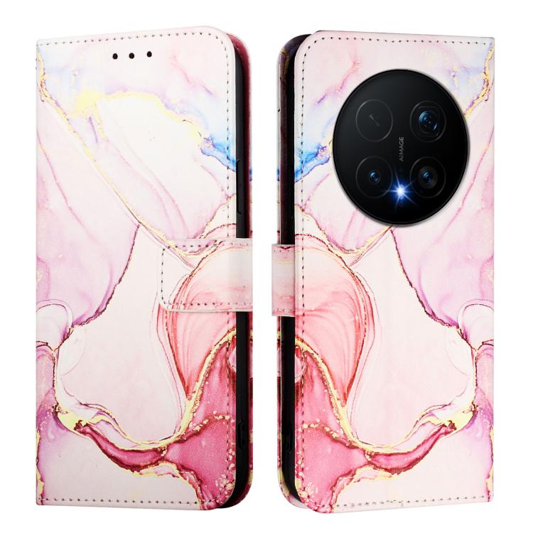 For Honor Magic8 Pro PT003 Marble Pattern Flip Leather Phone Case