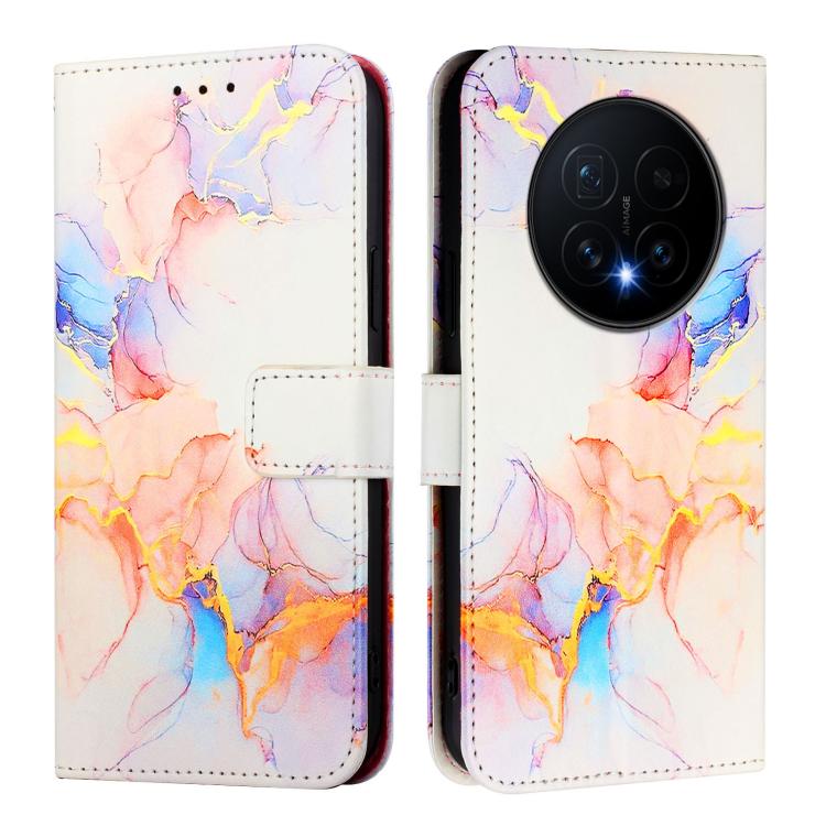 For Honor Magic8 PT003 Marble Pattern Flip Leather Phone Case