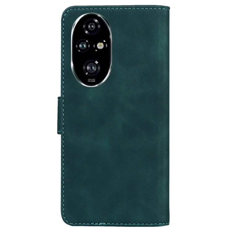 For Honor 200 Pro 5G Skin Feel Pure Color Flip Leather Phone Case