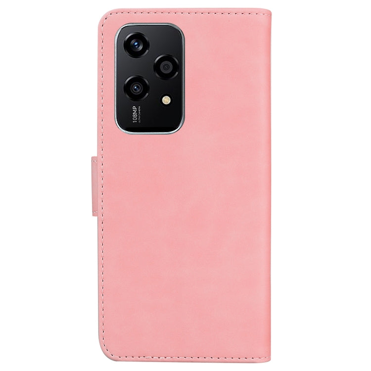 For Honor 200 Lite Global Skin Feel Pure Color Flip Leather Phone Case