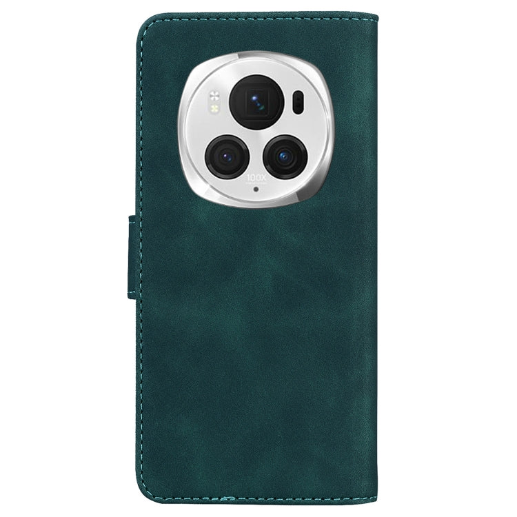 For Honor Magic6 Pro Skin Feel Pure Color Flip Leather Phone Case