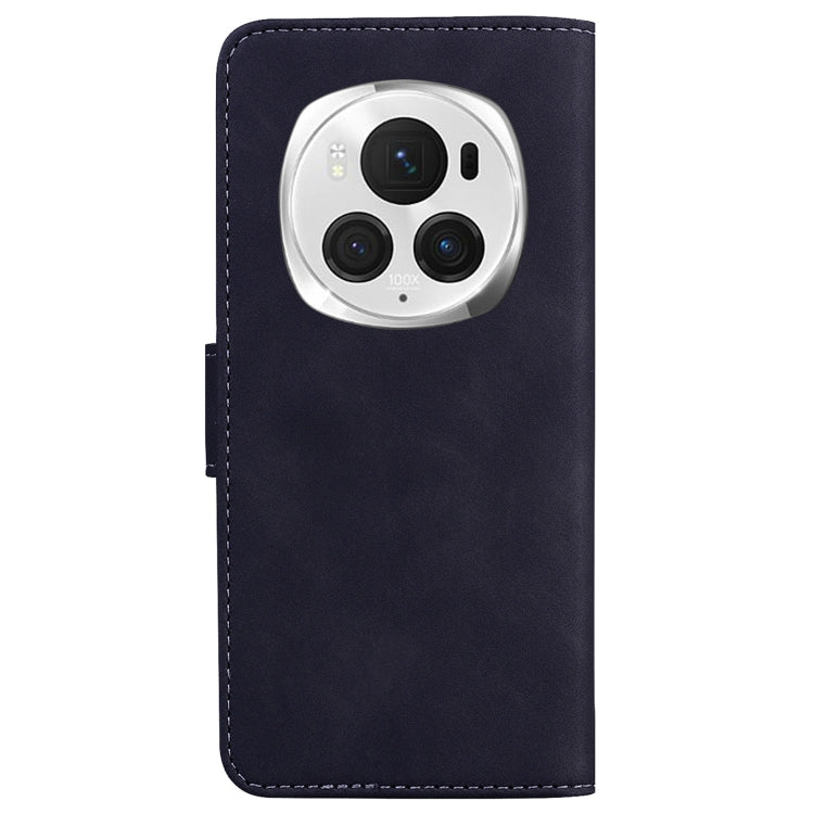 For Honor Magic6 Pro Skin Feel Pure Color Flip Leather Phone Case