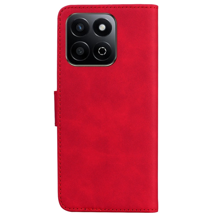 For Honor Play 60 Plus Skin Feel Pure Color Flip Leather Phone Case