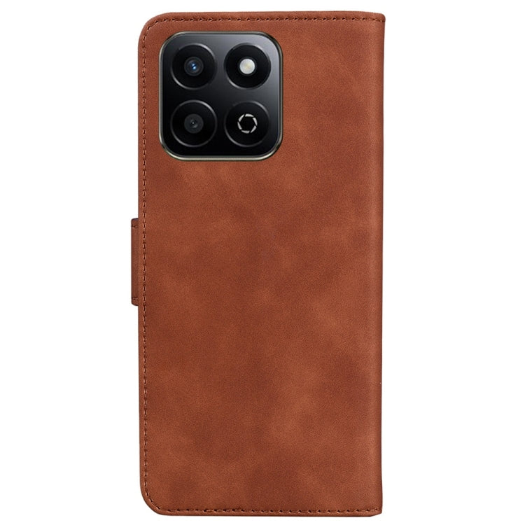 For Honor Play 60 Plus Skin Feel Pure Color Flip Leather Phone Case
