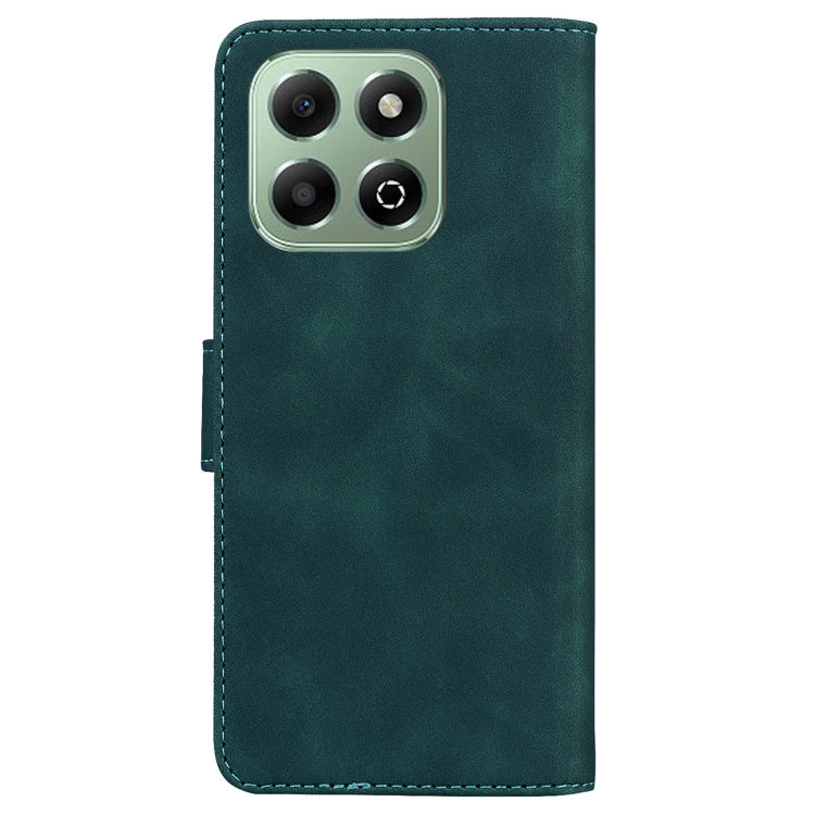 For Honor X6b Skin Feel Pure Color Flip Leather Phone Case