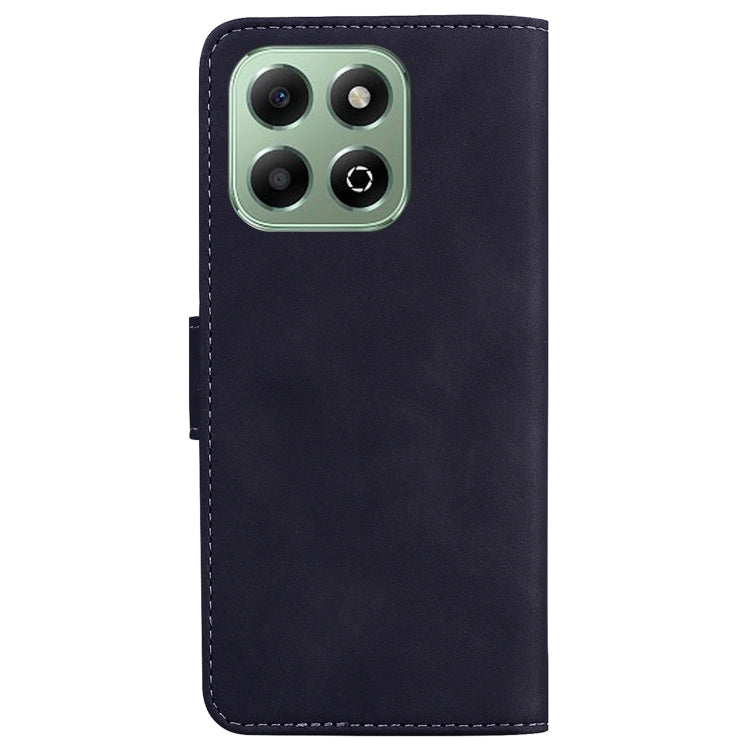 For Honor X6b Skin Feel Pure Color Flip Leather Phone Case