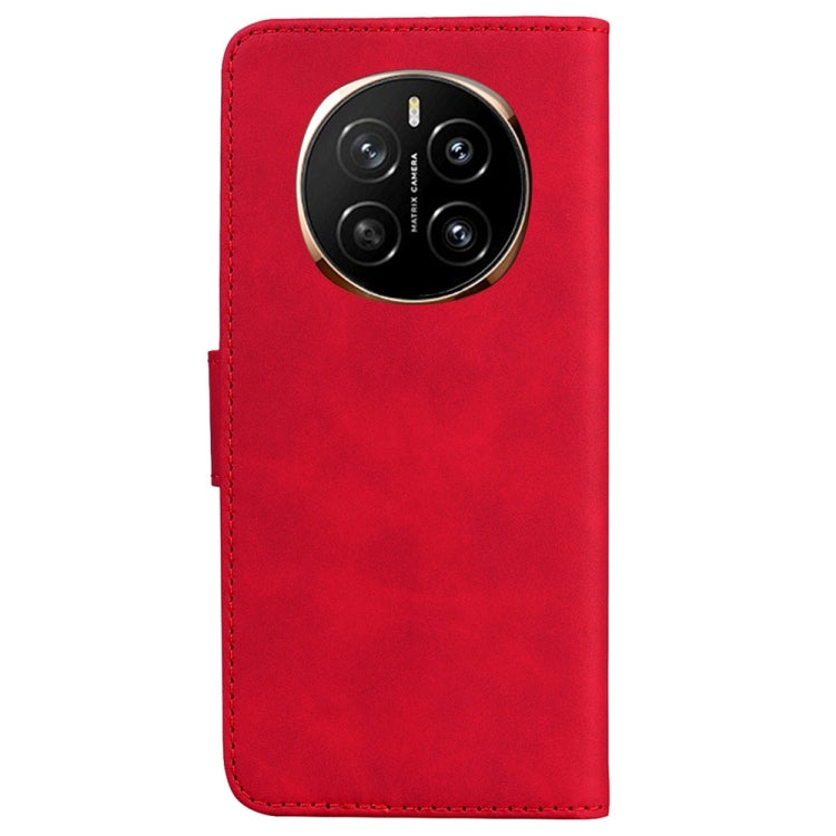 For Honor Magic7 Skin Feel Pure Color Flip Leather Phone Case