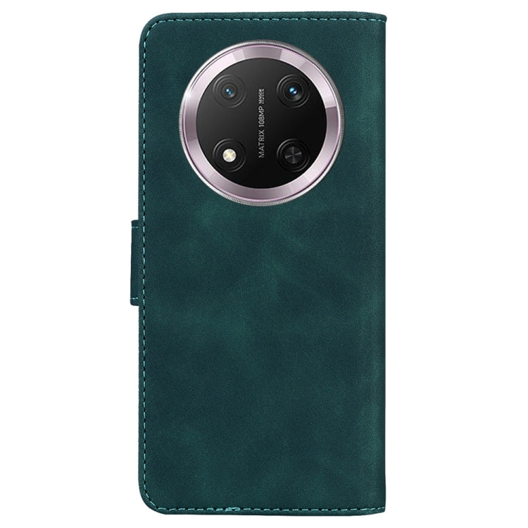 For Honor X9c Skin Feel Pure Color Flip Leather Phone Case