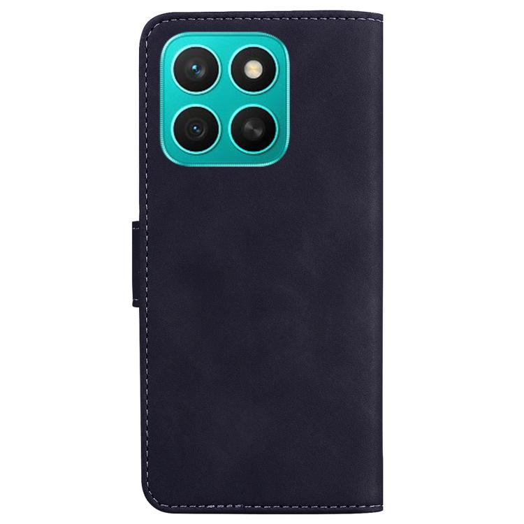 For Honor X8c 4G Skin Feel Pure Color Flip Leather Phone Case