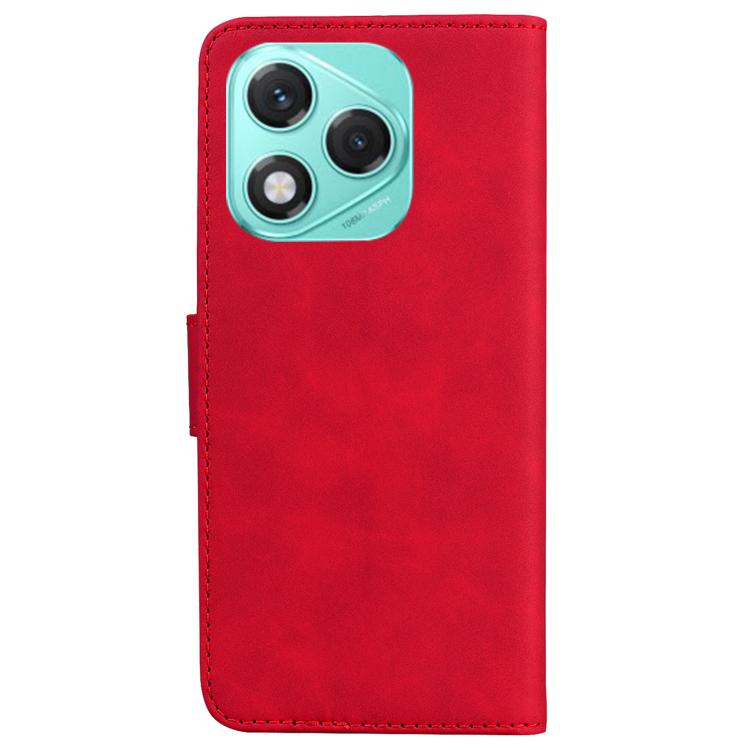 For Honor 400 Lite Global Skin Feel Pure Color Flip Leather Phone Case